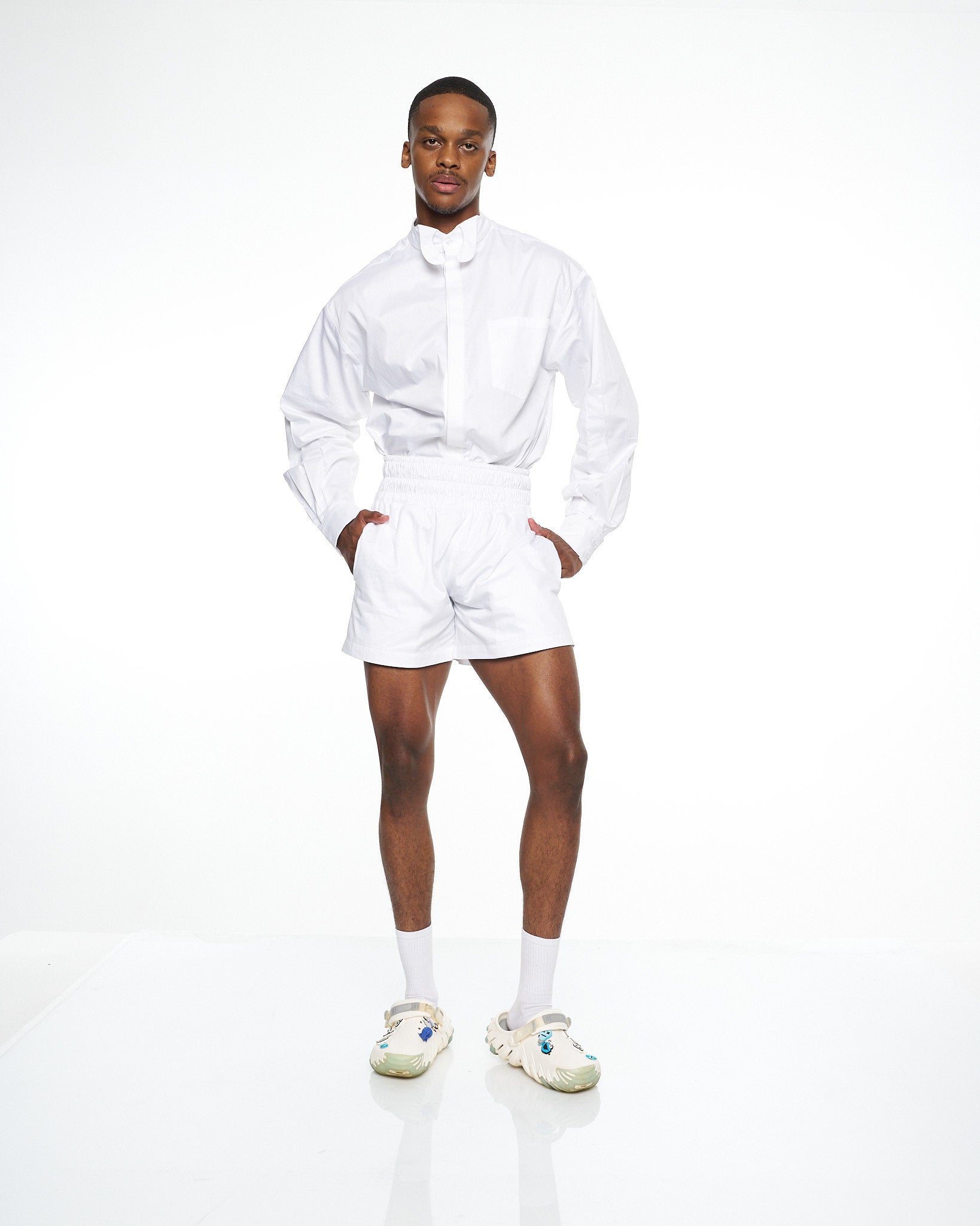 dress shirt with boxers Finger Striped Shirt + Boxers