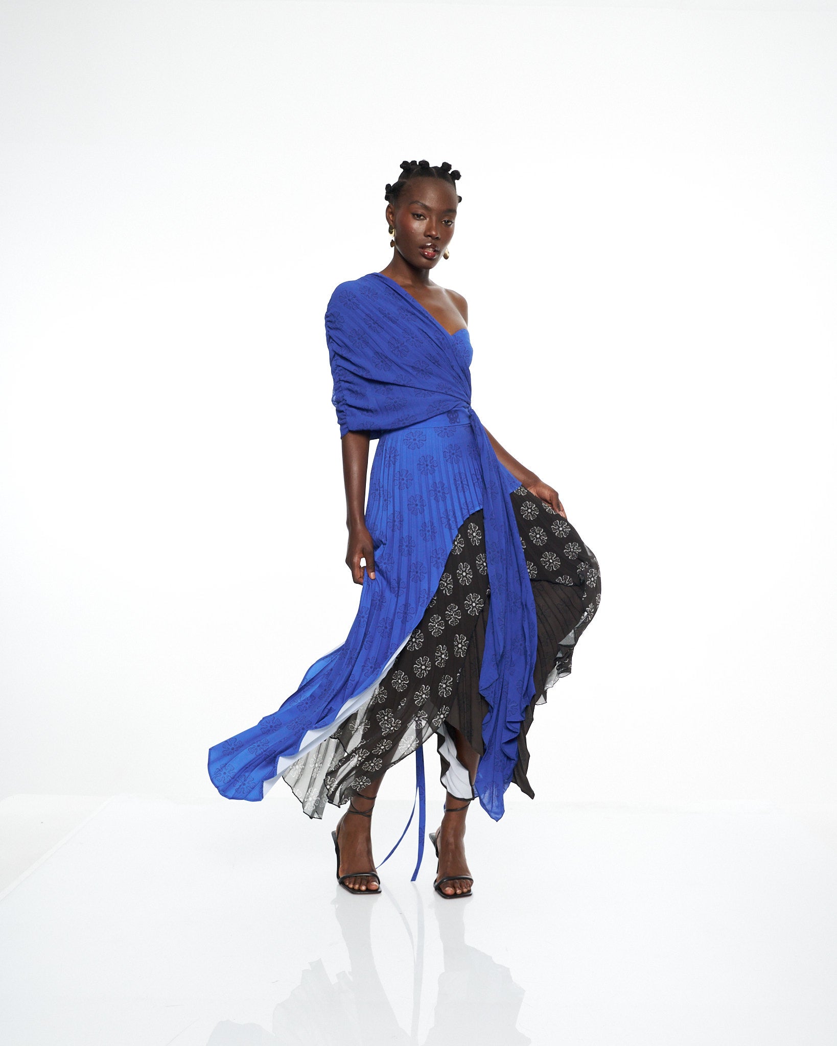 Midnight Draped One Shoulder Top - RICH MNISI