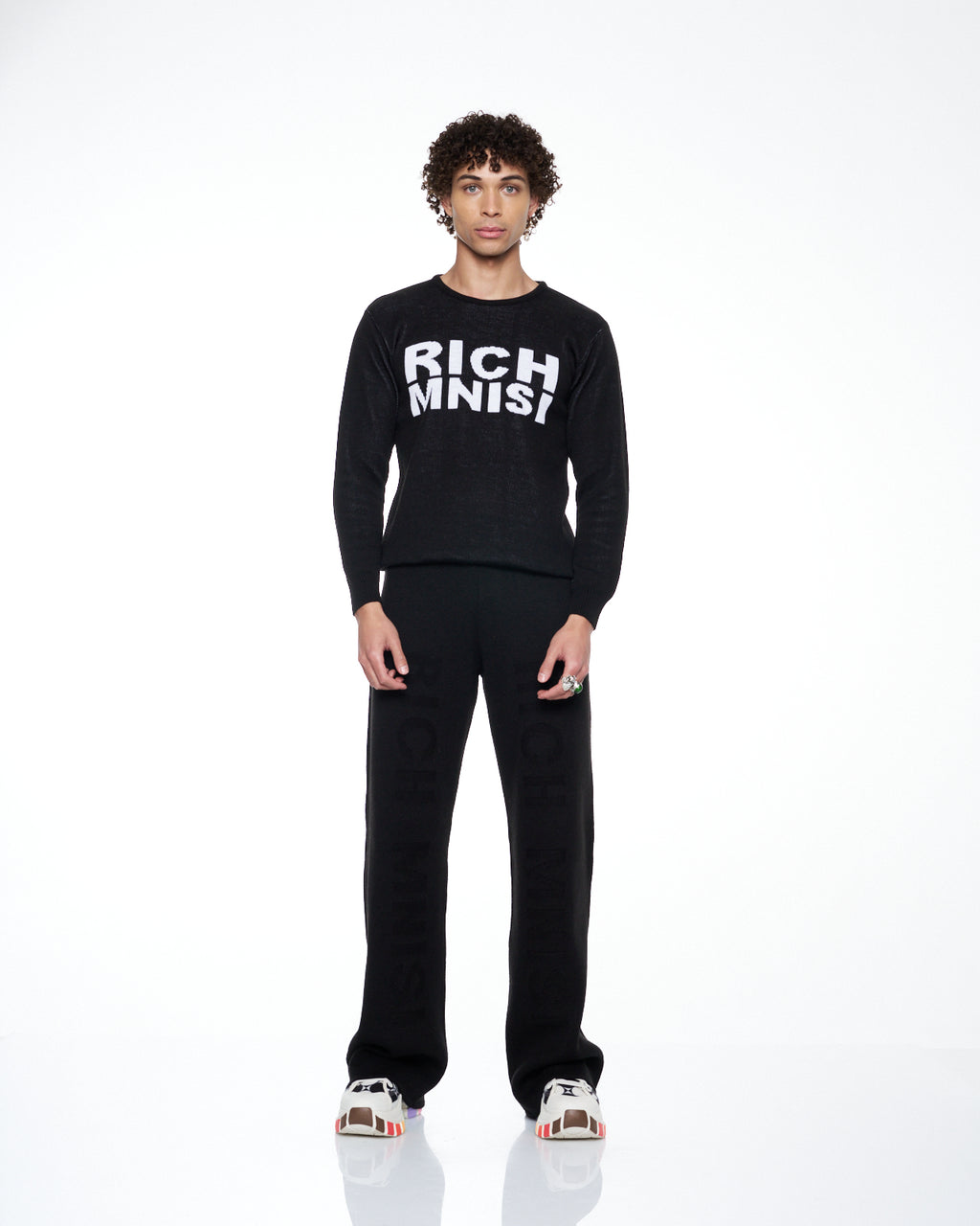 Black Flared Joggers