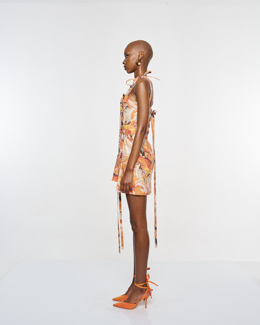 Peach Koi Rope Dress - RICH MNISI Peach Koi Rope Dress - RICH MNISI