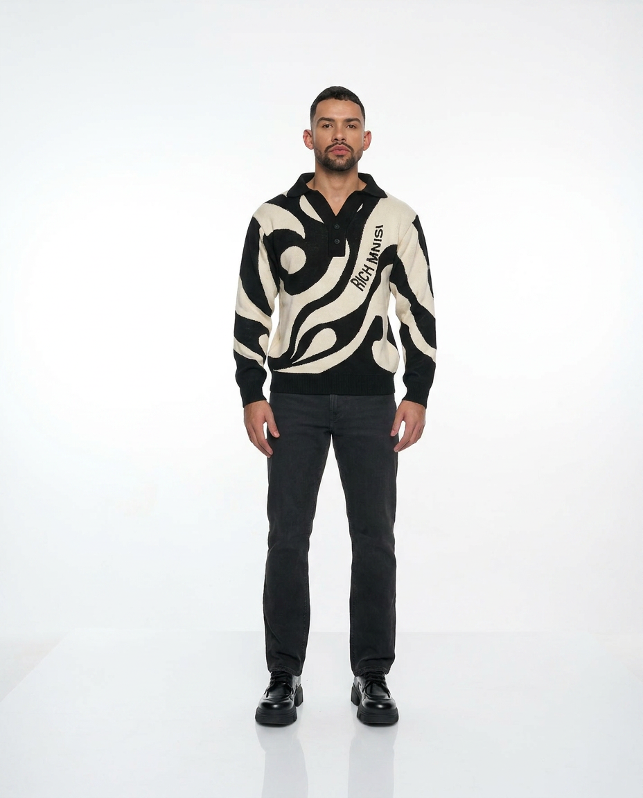 Coil Polo Knit