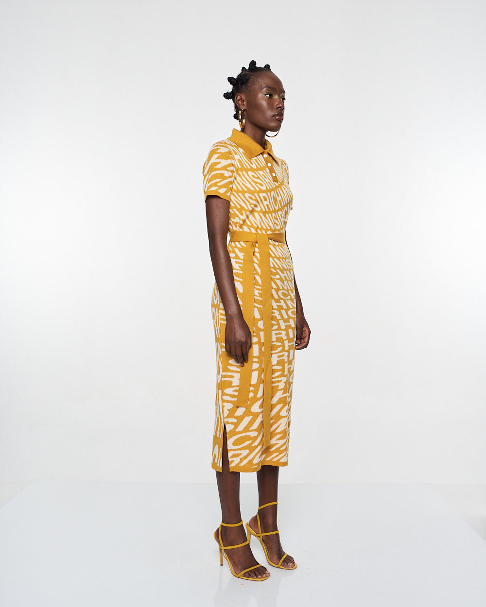 Mustard Swirl Dress