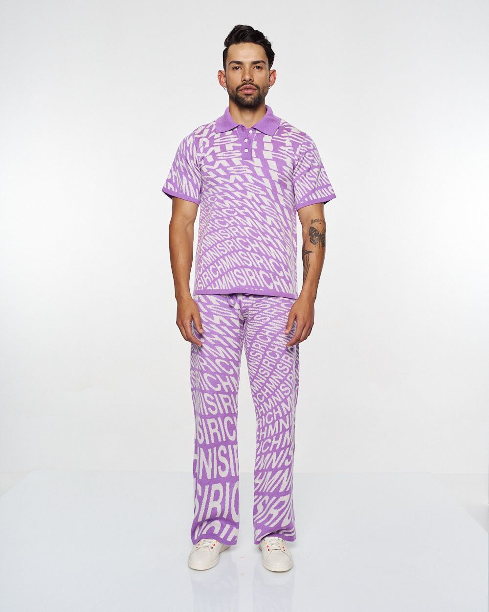 Orchid Swirl Polo Shirt