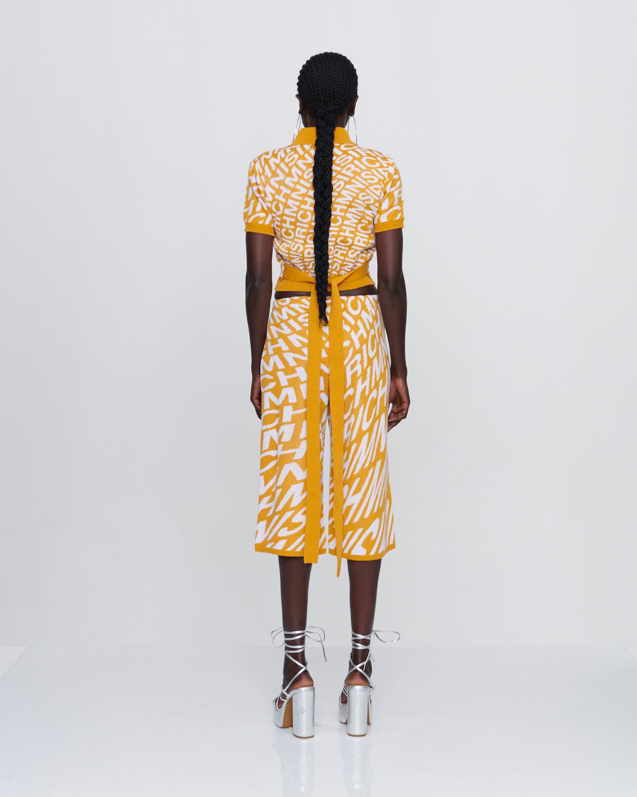 Honey Swirl Cropped Polo Shirt