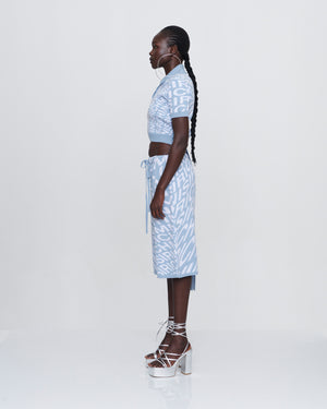 Bubblegum Swirl Cropped Polo Shirt