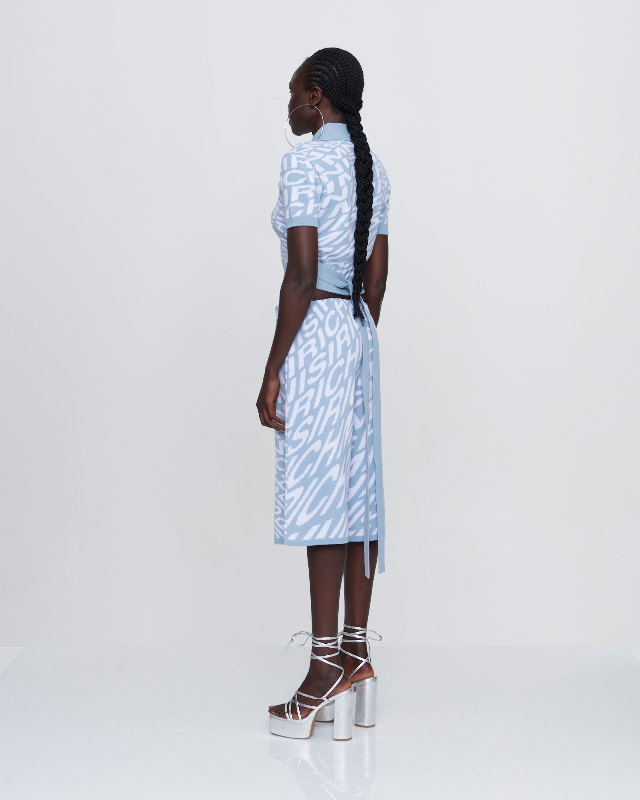 Bubblegum Swirl Cropped Polo Shirt